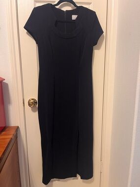 Classic Navy Sheath Dress - Scarlett